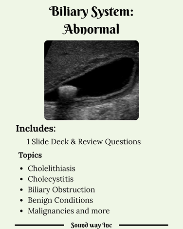 Chapter 7 : Biliary System: Abnormal