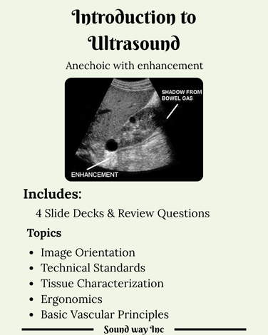 Chapter 1 : Introduction to Ultrasound