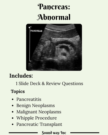 Chapter 9 : Pancreas: Abnormal