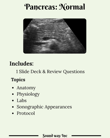 Chapter 8 : Pancreas: Normal
