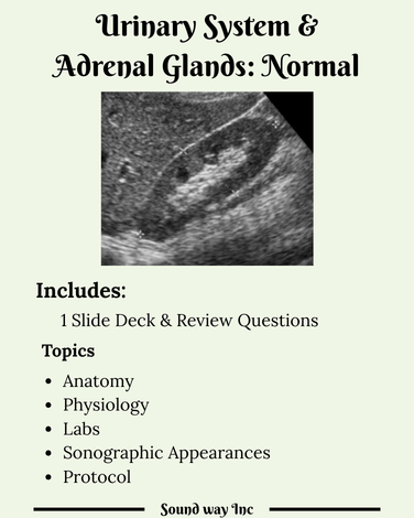 Chapter 10: Urinary System and Adrenal Glands: Normal
